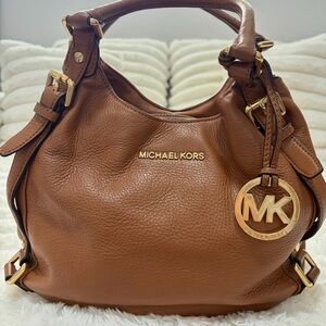 Michael Kors Brown Leather Bedford Shoulder Bag